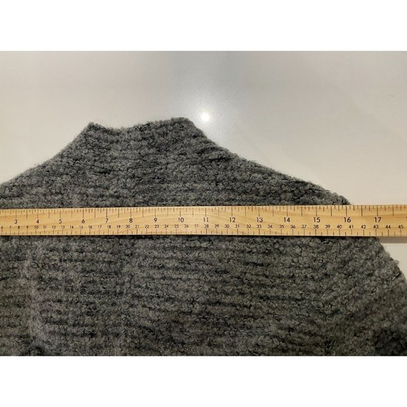 Lou & Grey Women Gray Boucle snaps Jacket wool mohair blend Sz S - Picture 13 of 13